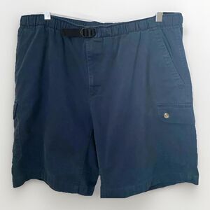 Columbia Shorts Men’s Large Navy Blue Sportswear Belted Hiking Outdoors Gorp